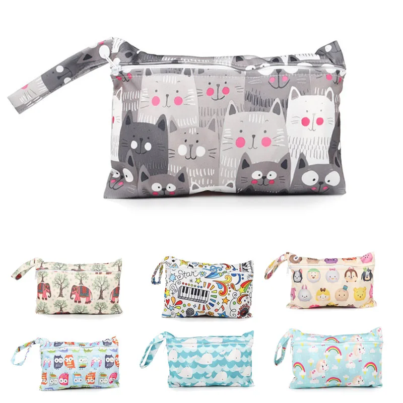 

Baby Diaper Bag Waterproof Baby Storage Bag Reusable Convenient Safe Outdoor Travel Zipper Baby Stroller Bags Cartoon Care Bags