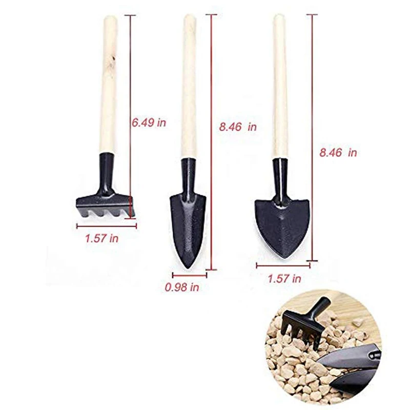 ELEG-13pcs мини-садовые ручные инструменты Инструменты для пересадки суккулентные инструменты миниатюрный посадочный Набор садовых инструментов