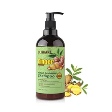 Шампунь для волос имбирь 500 мл освежающий, уменьшающий жирную глубину очищающий Имбирь Уход за волосами профессиональный уход за волосами
