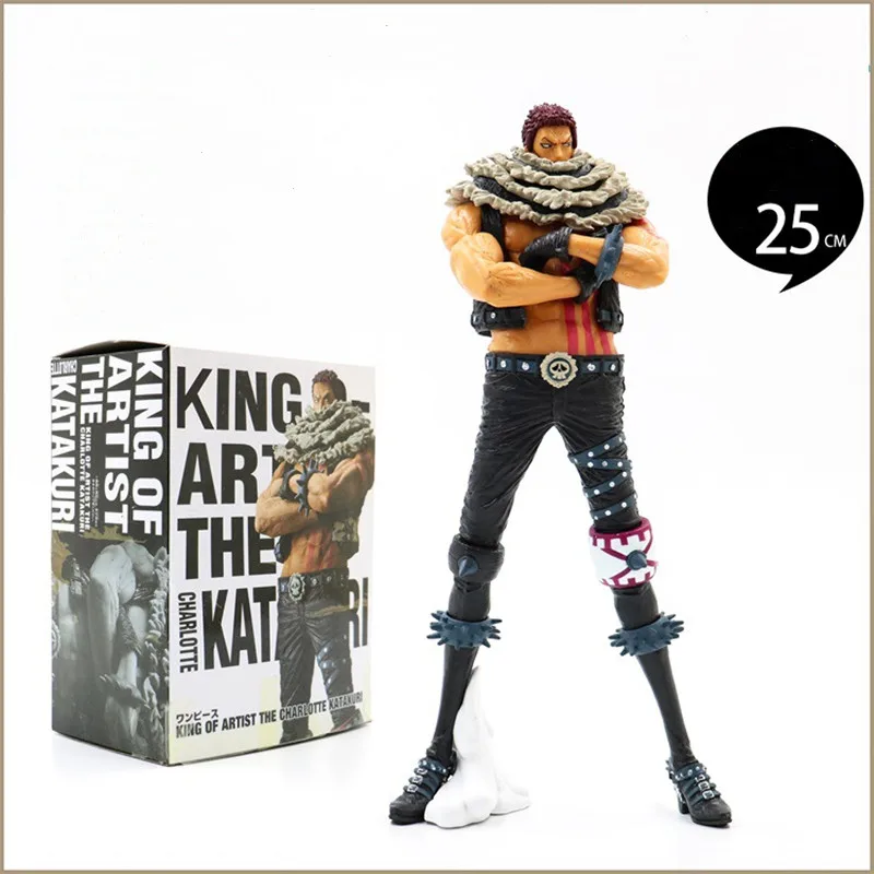 

25cm Big size One Piece Figure Charlotte Katakuri PVC Action Figures KING OF ARTIST Fighting Katakuri figure Collection Toys