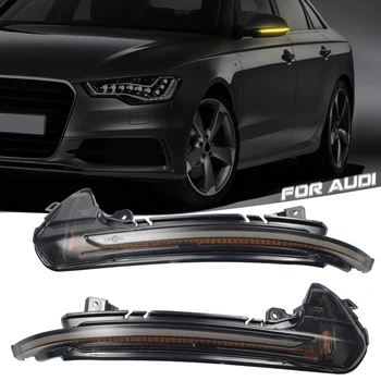 

2pcs Dynamic Turn Signal Light LED Side Mirror Indicator Blinker Light For Audi A6 RS6 S6 C7 C7.5 4G 2012 2013 2014 2015 - 2018