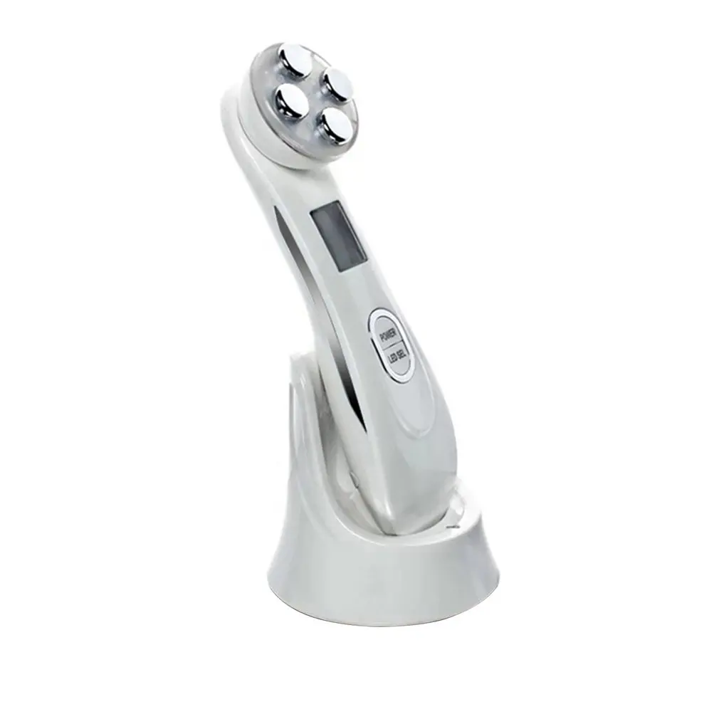 

Facial Mesotherapy Electroporation RF Radio Frequency LED Photon Face Lifting Tighten Wrinkle Removal Skin Care Face Massager