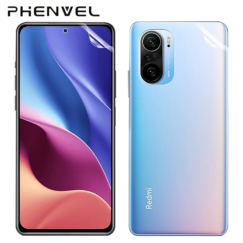 

Hydrogel Film For Xiaomi Poco F3 Full Cover Screen Protector For Poco F3 TPU Back Protective Film