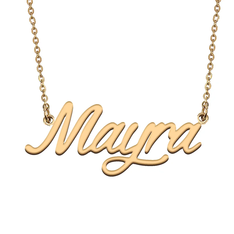 

Mayra Custom Name Necklace Customized Pendant Choker Personalized Jewelry Gift for Women Girls Friend Christmas Present