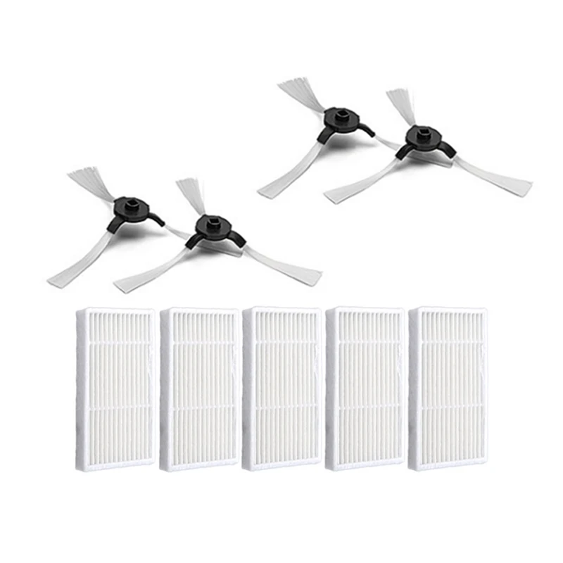 Filtro Hepa Mais Escovas Laterais para Polaris Pvcr 0920wv 0920 Aspirador de pó Robótico Peças Reposição Acessórios *