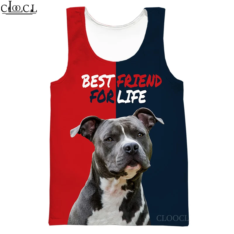 Msieeso Canotte Da Palestra Amstaff Best Friend For Life Stampa 3D Tanktop Senza Maniche Uomo Donna Streetwear Vest Fitness Drop Shipping