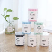 Многофункциональный очиститель для домашнего макияжа ватный тампон круглый острый хлопок двойная головка аппликатор инструмент для очистки макияжа