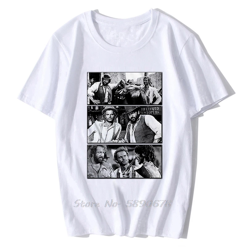 Maglietta Ufficiale Bud Spencer "Romantica" – Bianca, 100% Cotone