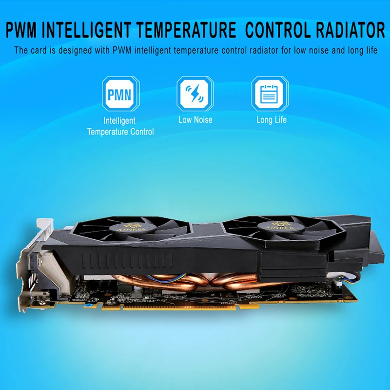Goedkoop Voor Radeon RX 580 Video Gaming Grafische Kaart GPU 4G GDDR5 256bit PCI Express 3.0 Desktop 2048SP Grafische Kaart voeg Op HDMI Gebruikt