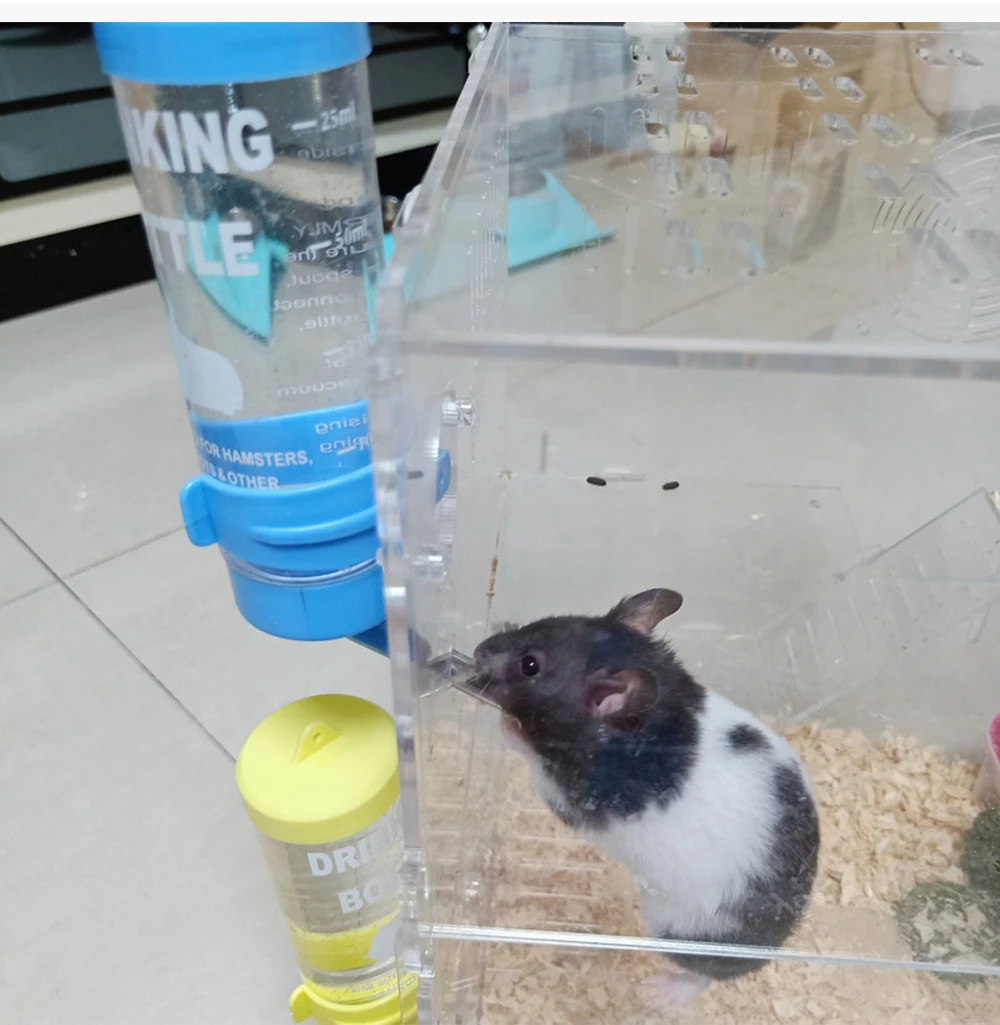Title 9, Hamster Water Bottle Cage Kennel Hanging Drinki...