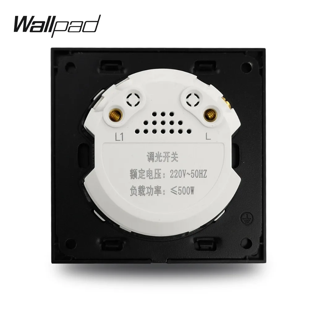 dimmer marrom escovado painel de metal cetim