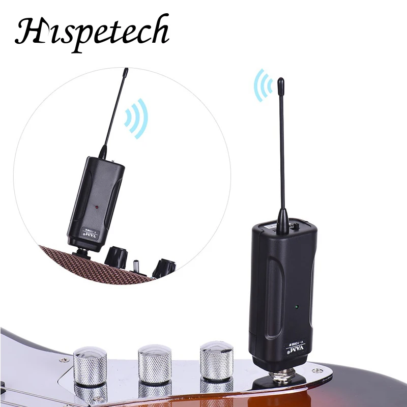 

HISPETECH Guitar Parts Wireless Transceiver Guitar Instrument System Transmitter Electric Receiver Wireless Sound Picking