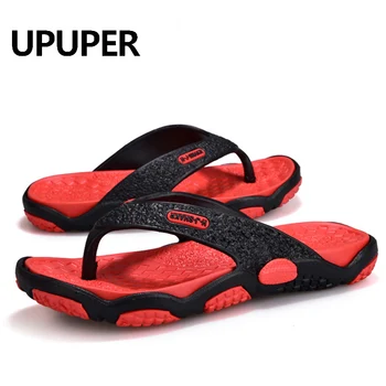 

UPUPER 2020 Men's Slippers Outdoor Beach Flip Flops Soft Men Sandals Non-slip Bathroom Home Slippers Men Shoes Chanclas Hombre