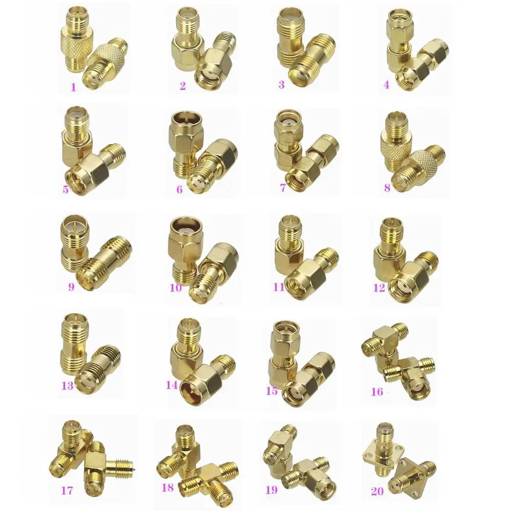 1 шт. SMA / RP-SMA к RPSMA штекер и гнездо для Raido антенны RF коаксиальный адаптер Коннектор