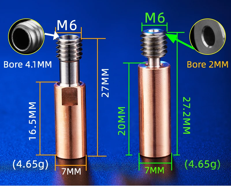 All-metal nf cr10 CR10-Tcrazy bi-metal heatbreak titânio