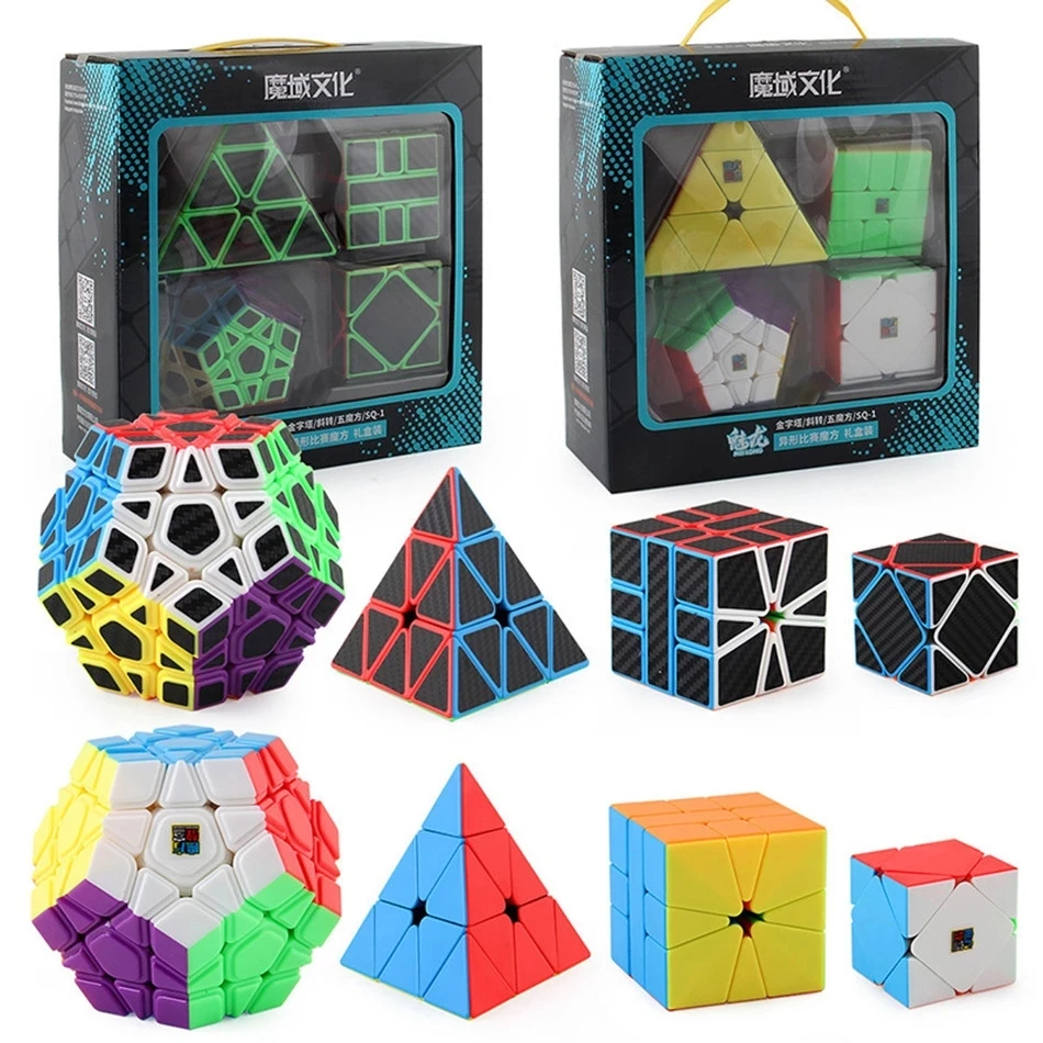 MoYu Cube Gift Box 2x2 3x3 4x4 5x5 Magic Cube SQ-1 Speed Cube Puzzle Game Cube Carbon Fiber Sticker Cubo Present Gift For Kids 5 MoYu Cube Gift Box 2x2 3x3 4x4 5x5 Magic Cube SQ-1 Speed Cube Puzzle Game Cube Carbon Fiber Sticker Cubo Present Gift For Kids 5