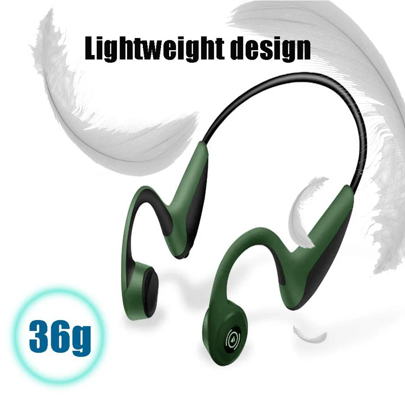 AMS-Z8 Headset Bluetooth 5.0 Bone Conduction Headset Wireless Sports Headset Hands-Free Headset Support
