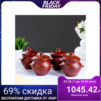 

A set of pots for roasts No. 5 4pcs / 0.5l 1097408