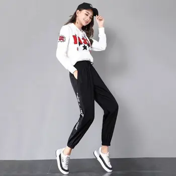 

2019 New Fashion Women Trousers Women's high waist trousers fitness female large size sports running pants