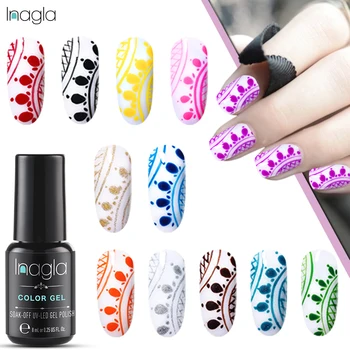 

Inagla 8ML Color Gel Liner Series Nail Gel Polish Soak off UV LED Nail Polish Lacquer Varnish Top Base Coat Art Manicure Salon
