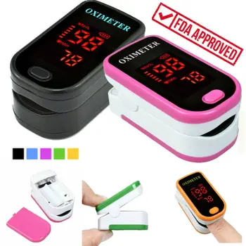 

LED Finger tip Pulse Oximeter Blood Oxygen meter SpO2 Heart Rate Patient Monitor