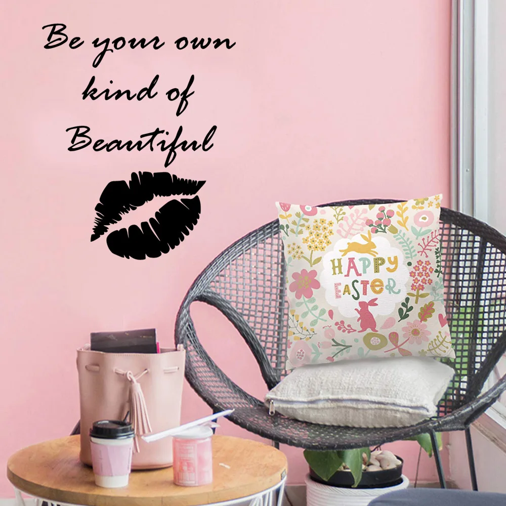 Мультяшная Наклейка на стену для салона красоты ПВХ наклейки настенная бумага