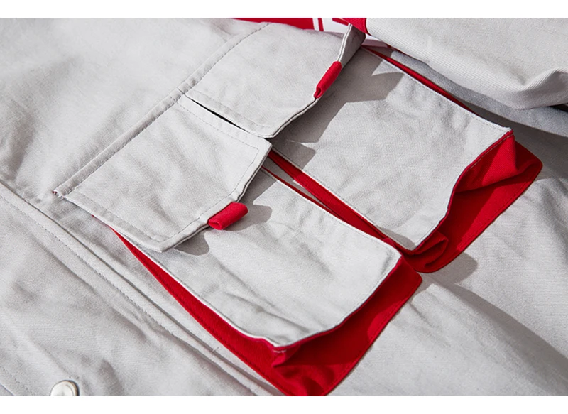 Грузовой куртка Для мужчин в стиле пэчворк с несколькими карманами Для мужчин s куртка в стиле «хип-хоп» ветровка Для мужчин Куртки для тренеров передовые модное пальто в уличном стиле