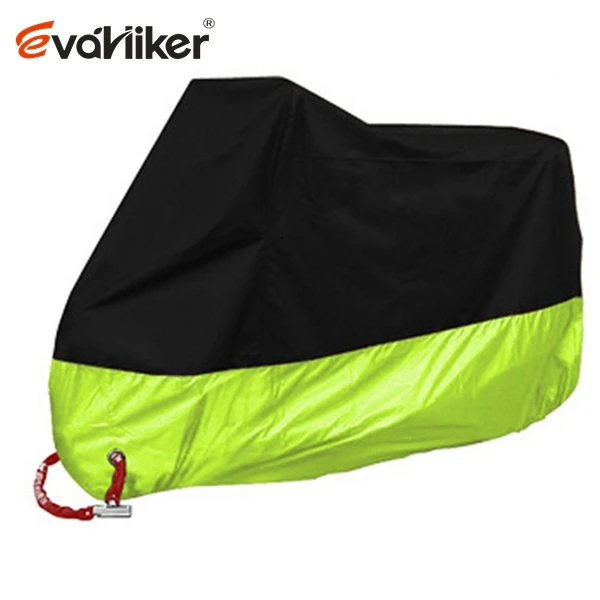 M-4XL Motorcycle Cover Motor Scooter Cover Universal Outdoor Uv Protector Season Waterproof Bike Rain Dustproof interchangeable Fluorescent Green