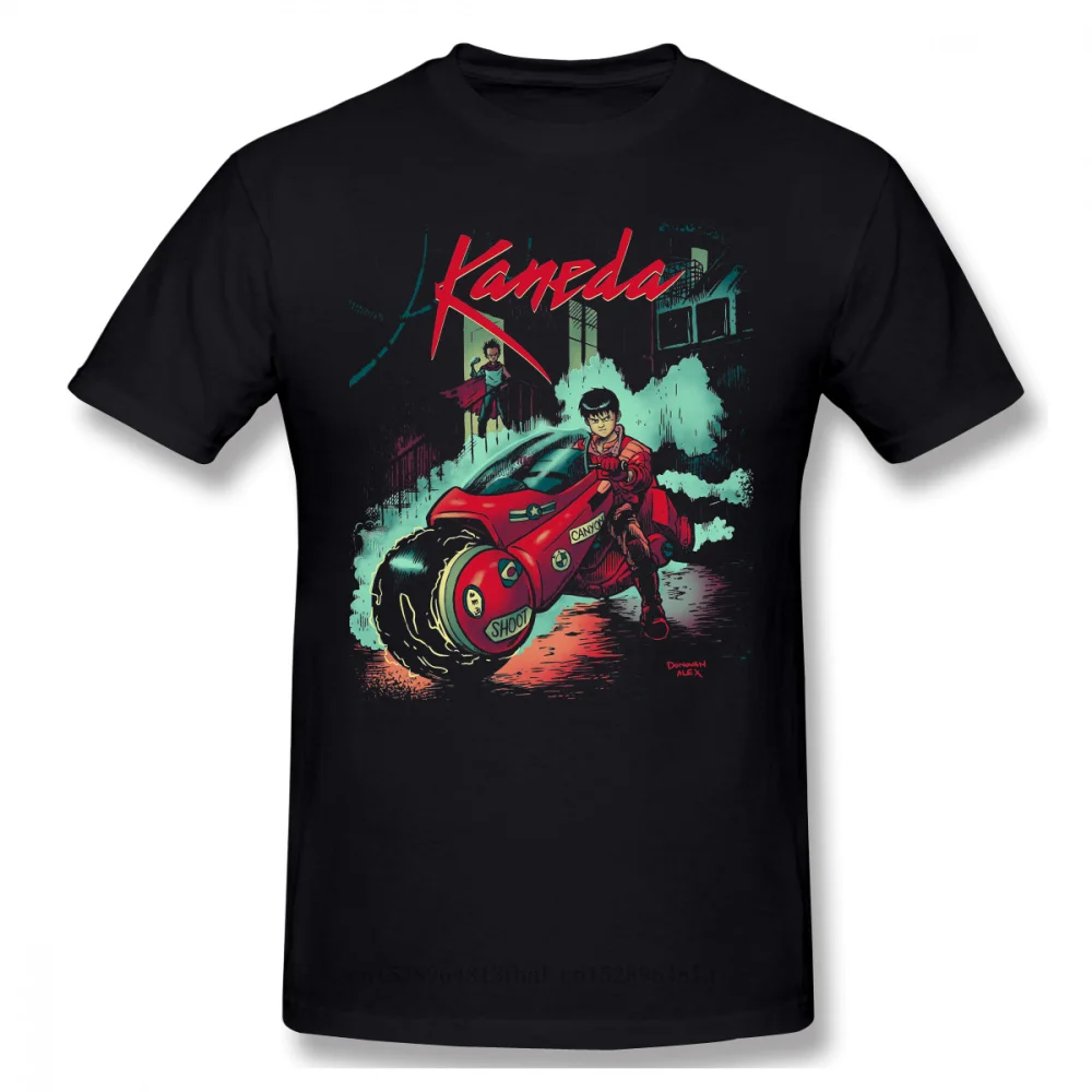 Neo Tokyo Rain футболка популярная мужская черная Akira Biker Gang Shotaro Kaneda с