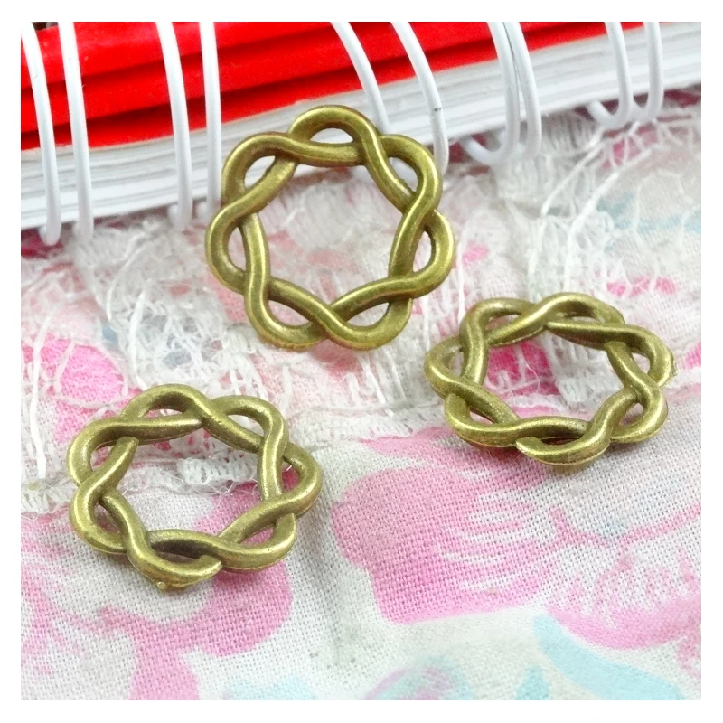 

100pcs 15.4MM Antique Bronze Plated Circle Charms DIY Jewelry Making Pendants Fit Bracelets Necklaces Earrings Handmade Crafts