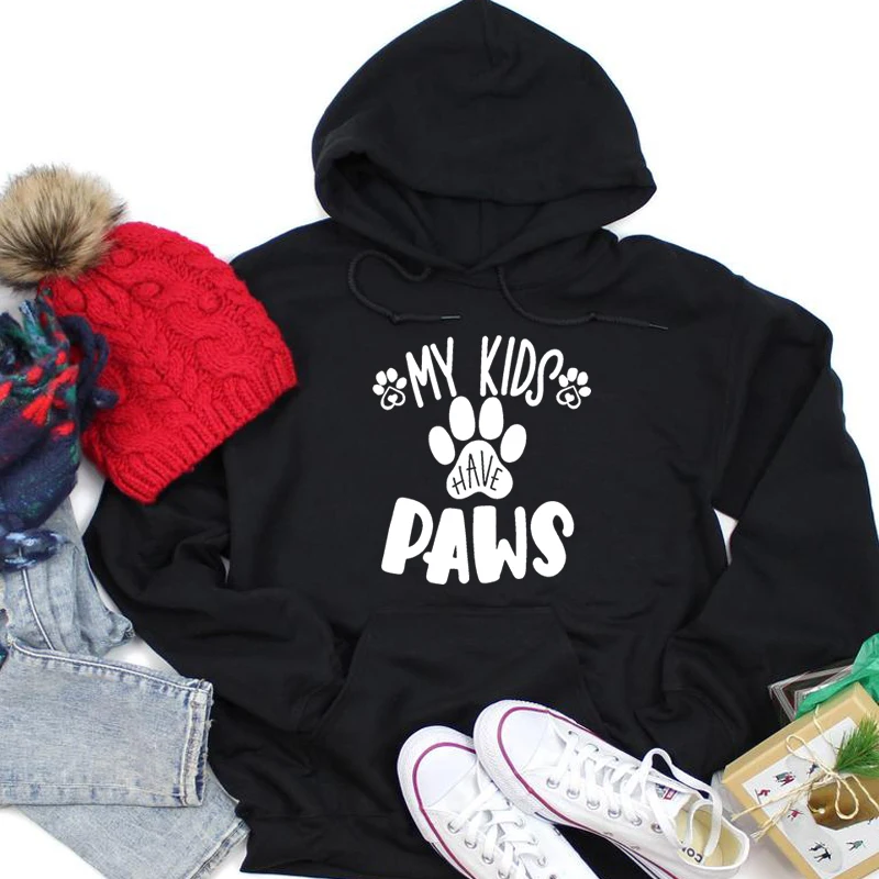 My-Kids-Have-Paws-Women-Hoodies-Pullover-Cats-Dogs-Lover-Kawaii-Clothing-Casual-Girl-Ulzzang-Jumpers