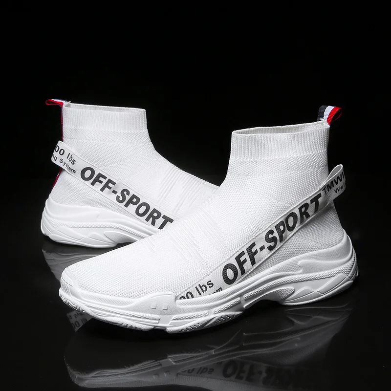 New Outdoor Men Running Shoes Jogging Walking Sports Shoes High-quality Lace-up Athietic Breathable Sock Sneakers Dad Shoes