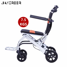 Cadeira de rodas de liga de alumínio jayrel com 7 kg, ultraleve, de liga de alumínio