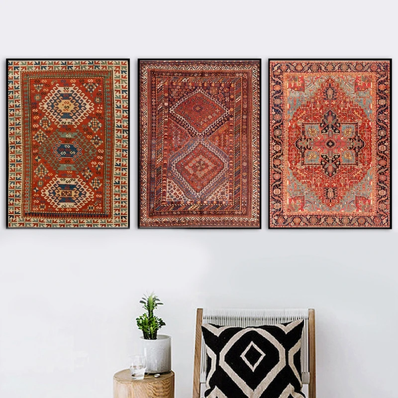 Oriental-Rugs-Pattern-Vintage-Posters-and-Prints-Antique-Persian-Carpets-Retro-Wall-Art-Canvas-Painting-Pictures (2)
