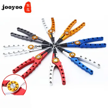 

Aluminum Alloy Fishing Pliers Split Ring Cutter Fishing Holder Tackle With Sheath&Retractable Tether Combo Hook Remover jooyoo