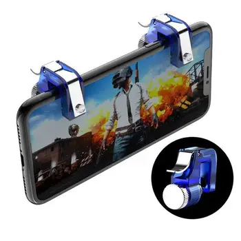 

Metal Smart Phone Mobile Gaming Trigger For PUBG Mobile Gamepad Fire Button Aim Key L1 R1 Shooter PUBG Controller R20
