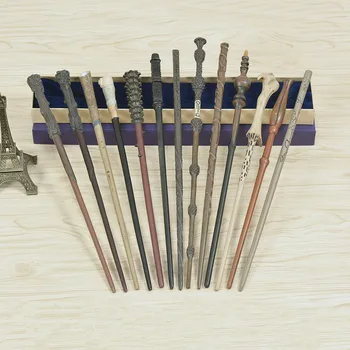 

13 Kind of Metal Core Magic Wands Potter Cosplay Lord Voldemort Luna Snape Hermione Magic Wand with Mystery Gift Box Pack