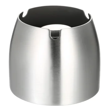 

Ashtray for Car Windproof Ashtray Stainless Steel Tabletop Ashtray Cigarette Cigar Ash Holder with Column Bracket