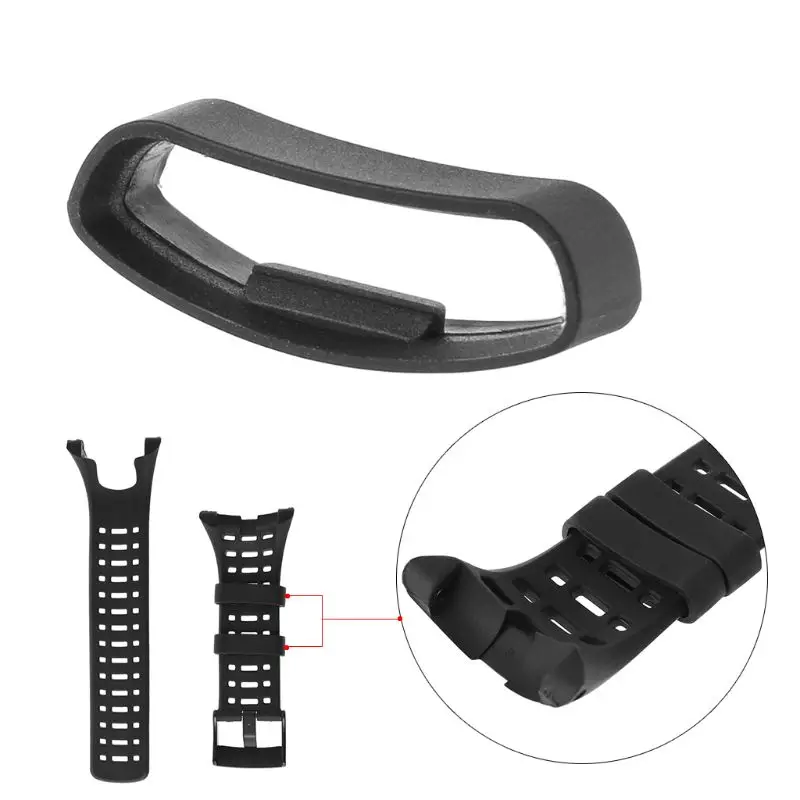 

Luxury Rubber Security Watch Wristband Clasp Ring Loop Fastener for suunto CORE