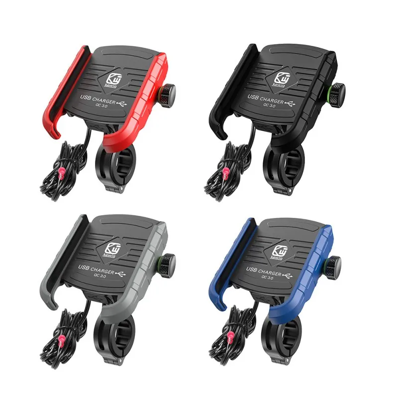 Balight QC3.0 USB зарядное устройство мотоцикл для крепления мобильного телефона на велосипед держатель для телефона подставка поддержка для электрического автомобиля горный велосипед держатель с переключателем
