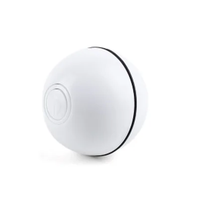 White Умная интерактивная игрушка для кошек USB Перезаряжаемый светодиодный светильник на 360 градусов самовращающийся шар для домашних животных, игрушки для игр, активированный движения мяч для домашних животных - Цвет: White