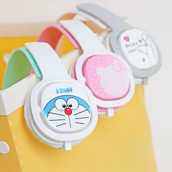 

Kids Cute Cartoon Headphones for Children Girls Adjustable Over Ear Hello Kitty Headsets for iPad Cellphones Computer MP3/4 Pink
