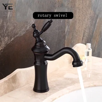 

Bathroom washbasin faucet single handle single hole deck installation, bathroom washbasin mixed faucet brass black decoration 06