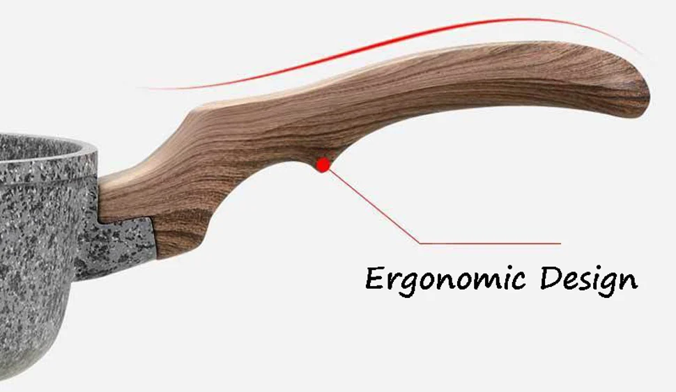 GH кате чайник мраморный камень антипригарная сковорода с жаростойкой бакелитовой ручкой, Гранитная Индукционная сковорода для яиц, мыть в посудомоечной машине
