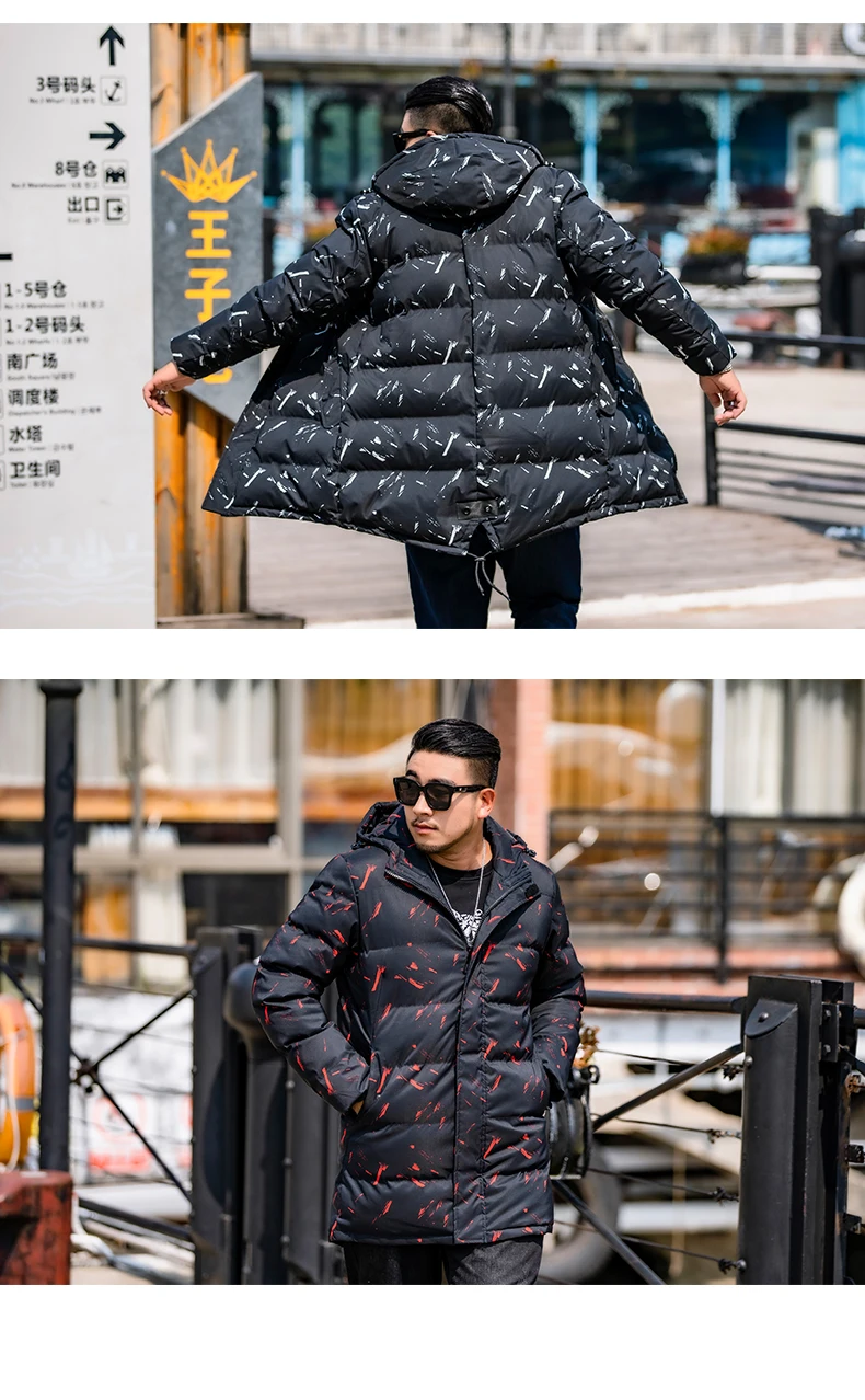 8XL 7XL 6XL Новое поступление зимняя куртка мужские теплые пальто с капюшоном парки мужские толстые длинные молнии мужская зимняя куртка s для-30 градусов