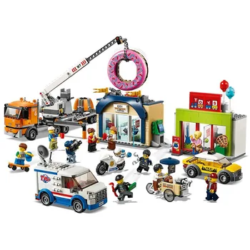 

City Series Donut Shop Opening 60233 Building Block Bricks Toys For Children Christmas Gift Halloween gifts Baustein Ziegel
