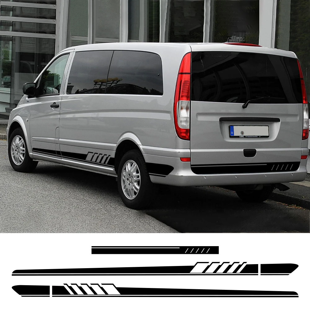 メルセデスベンツ用粘着ステッカー 3枚 車内装飾用ビニールバンド Vito Vクラス W638 W639 W447 Marco Polo Qv キャンピングカー用 車のステッカー Aliexpress