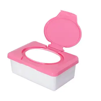 

Pink/Blue Wet Tissue PaperContainer Baby Wipes Napkin Storage Boxes Organizer Holder Container Space Vacuum Saver