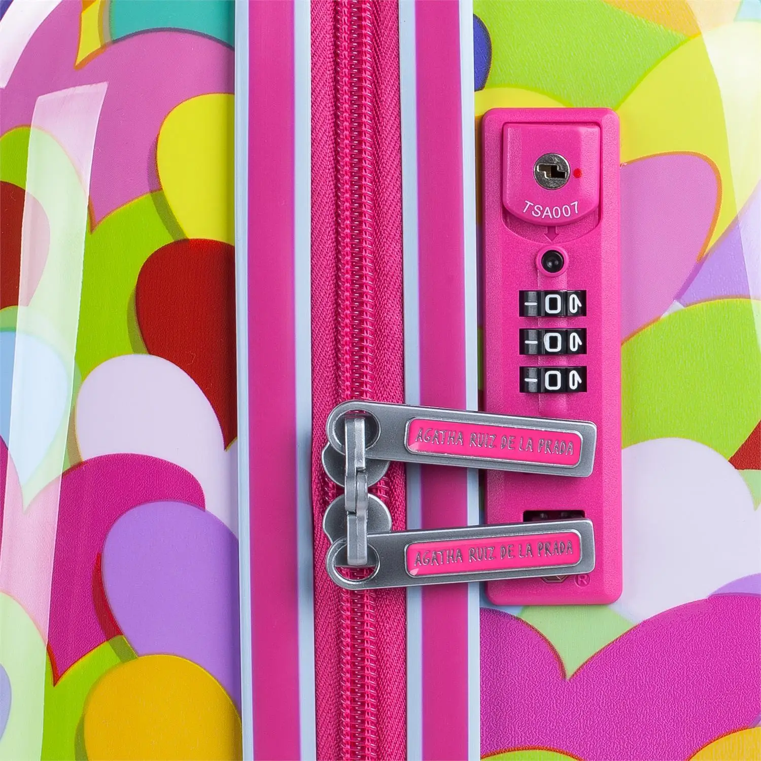 AGATHA RUIZ DE LA PRADA сердца цвета чемодан Средний Путешествия Жесткий для женщин с