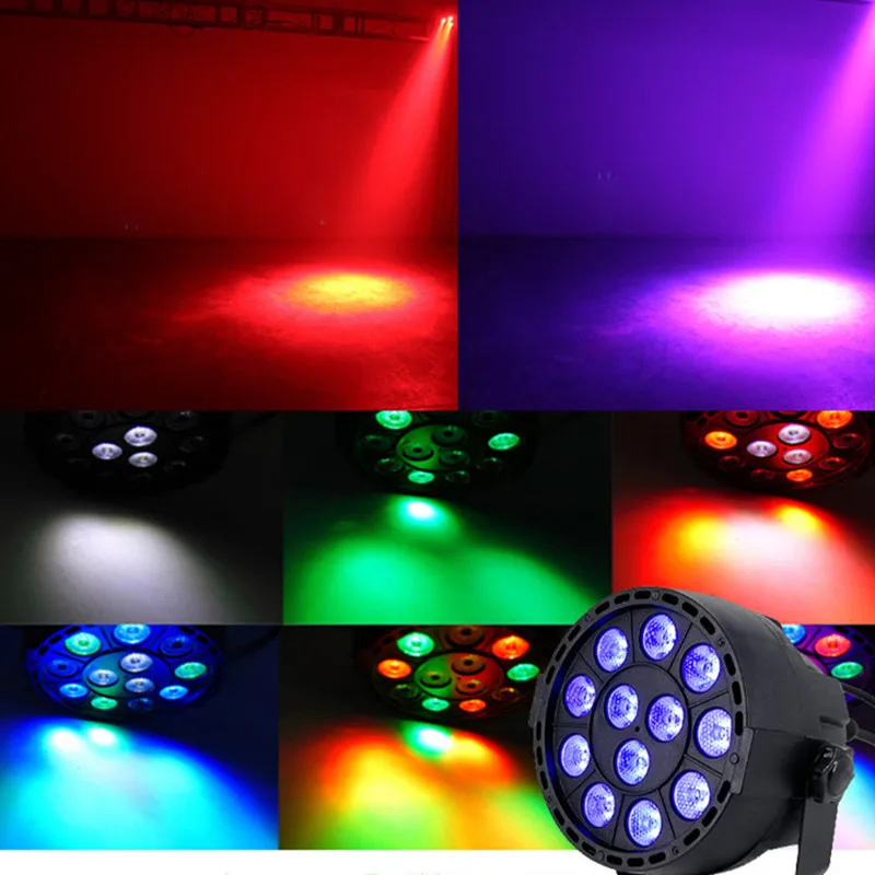 Светодиодный Par 12x3W RGBW светодиодный прожектор для сцены DMX512 voor Disco DJ Вечерние